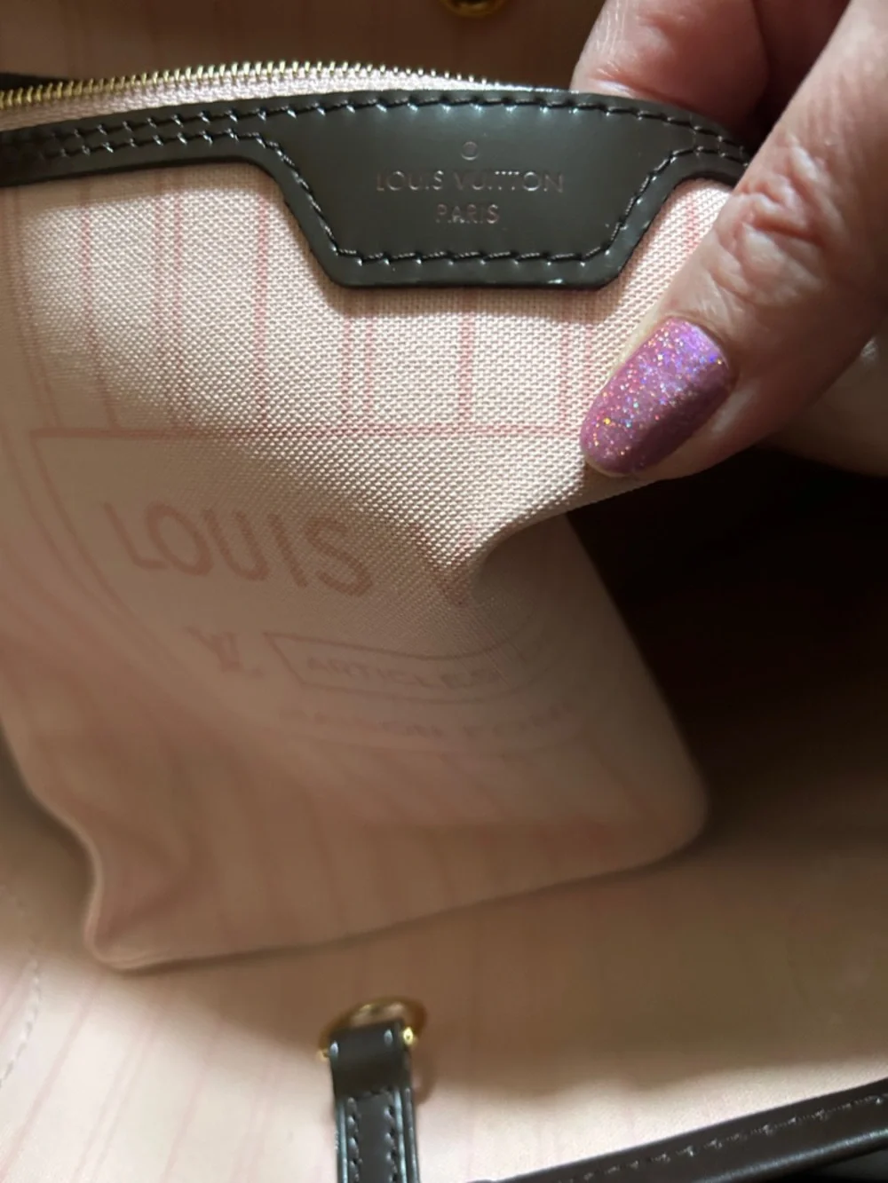 LV neverful mm damier ebene - Picture 11 of 14